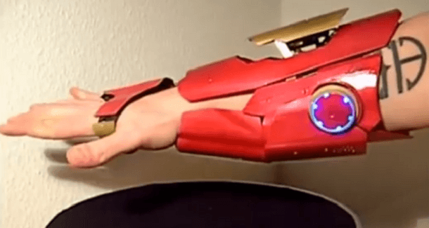 German weaponry hobbyist creates functional iron man gauntlet