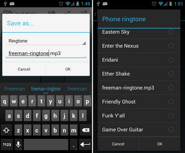 Android ringtones