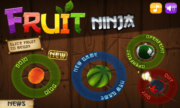 Play fruit ninja & slash your way to the top