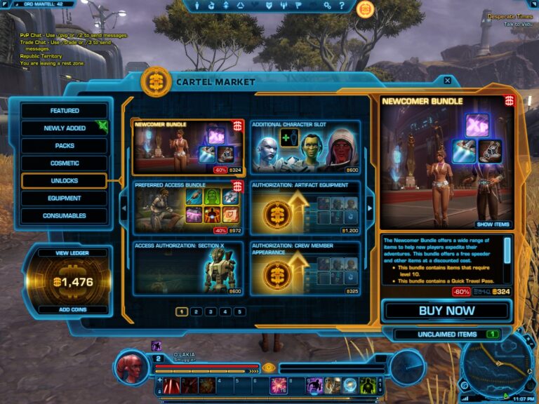 Star wars: the old republic f2p game update