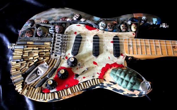 Fender zombie-caster: rock out, undead style!