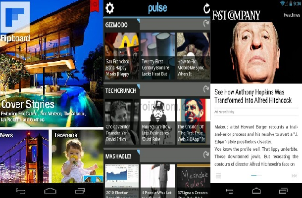 Flipboard, pulse, and currents