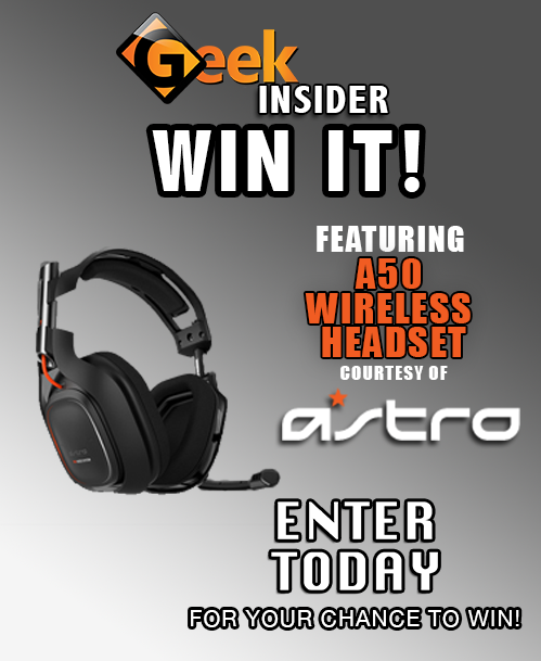 Geek insider, geekinsider, geekinsider. Com,, win it! Astro gaming a50 wireless gaming headset giveaway, contests
