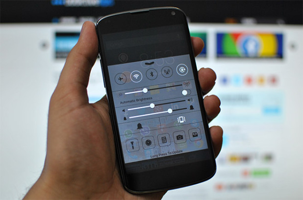 New app brings ios 7 control center to android