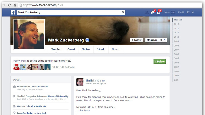 Facebook security risk left knocking on zuckerberg’s wall