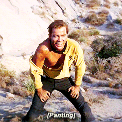 Kirk panting