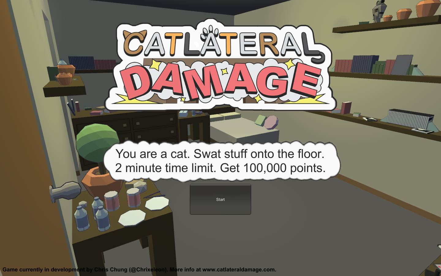 “catlateral damage” knocks fun off the desk and out of the park