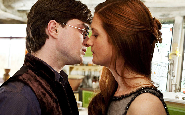 Harry potter kiss scene
