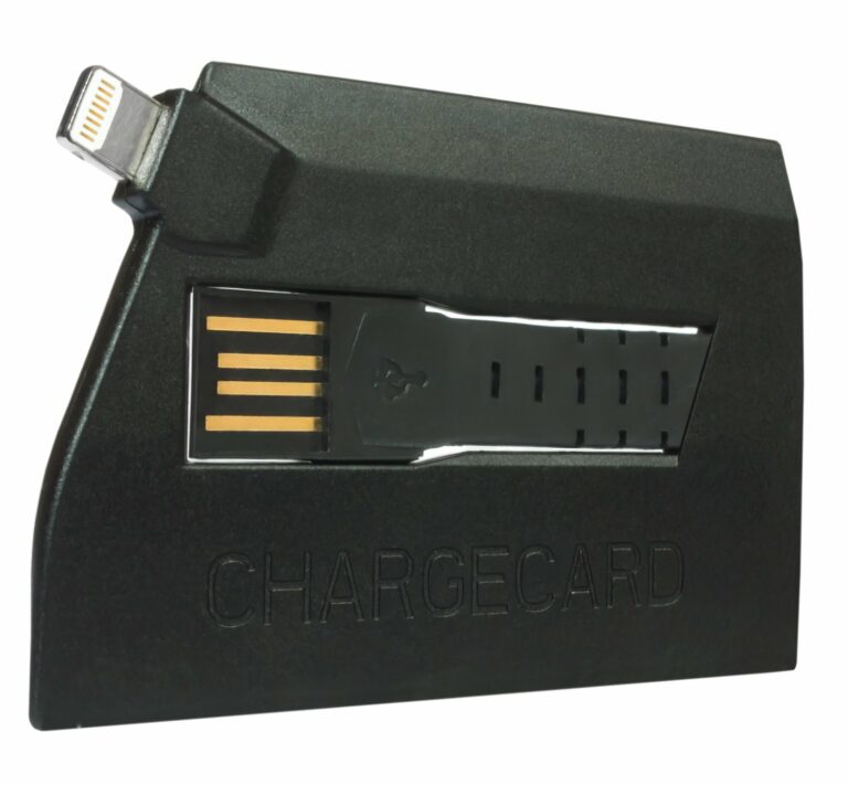 Always have a backup phone charger with chargecard by nomad