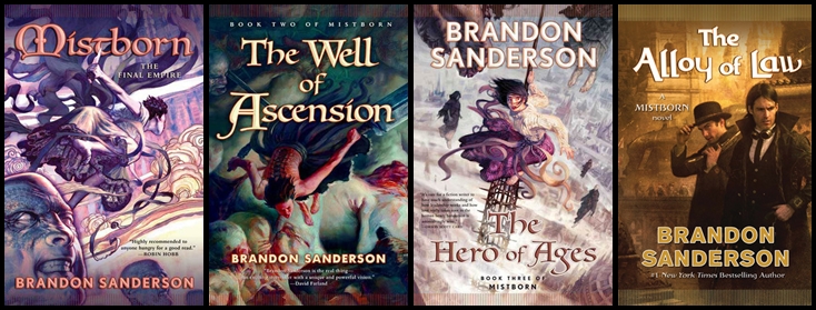 Mistborn trilogy by brandon sanderson
