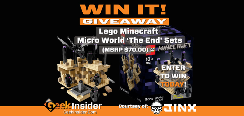 Win it! Minecraft lego ‘the end’ microworld set giveaway, courtesy of jinx
