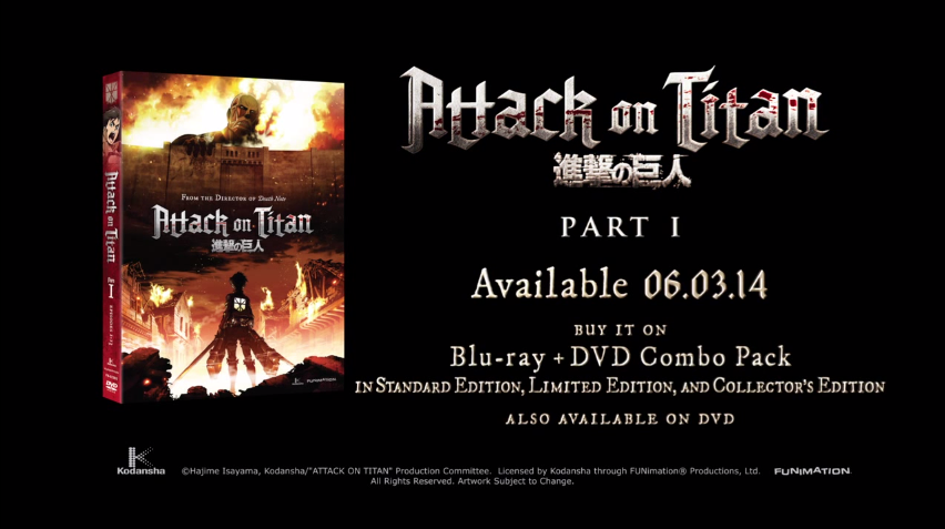 Geeky deal of the day: attack on titan – part 1 (blu-ray/dvd combo)