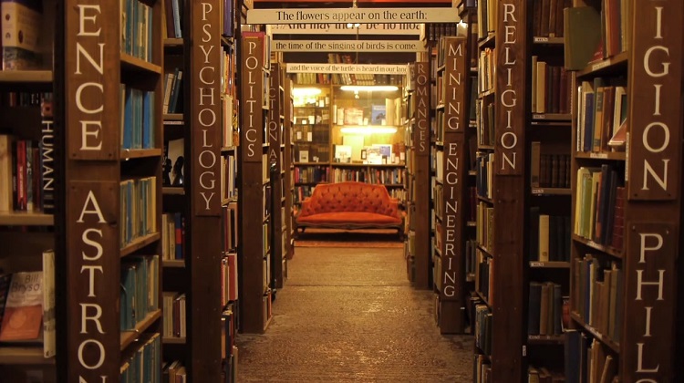 Vintage book shop-geeky places to visit