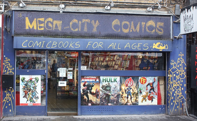 Comic-book-store-geeky places to visit