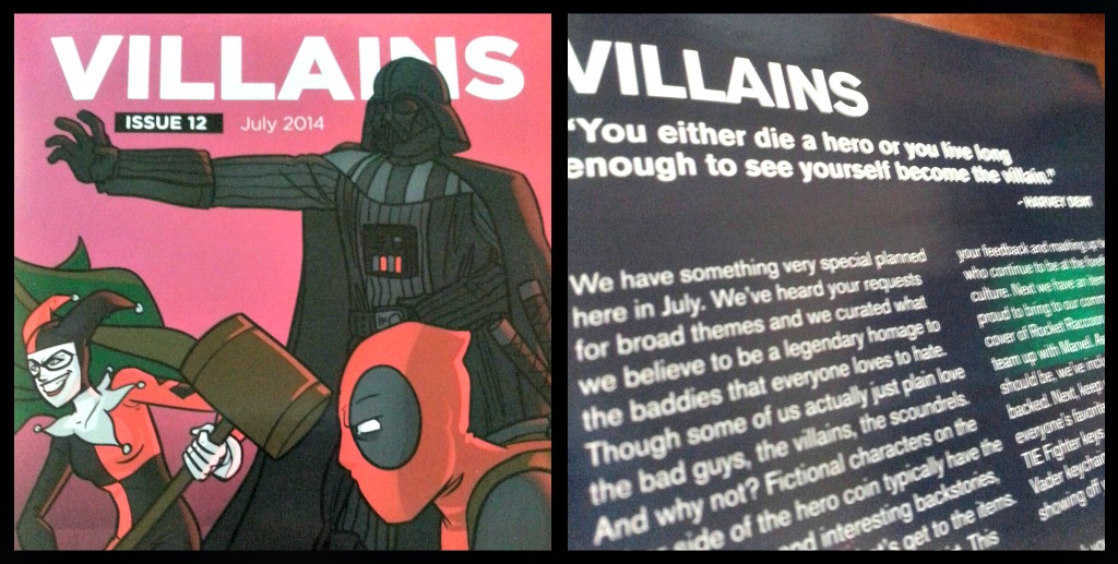 Loot crate july 2014 unboxing and review: villain theme/ minimag