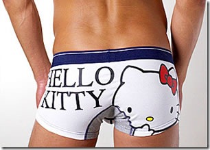 Hello kitty being a girl makes these men's underwear take a darker turn...