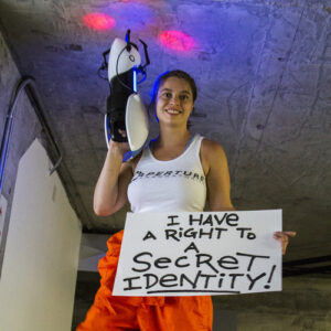 @dharlette as chell from portal