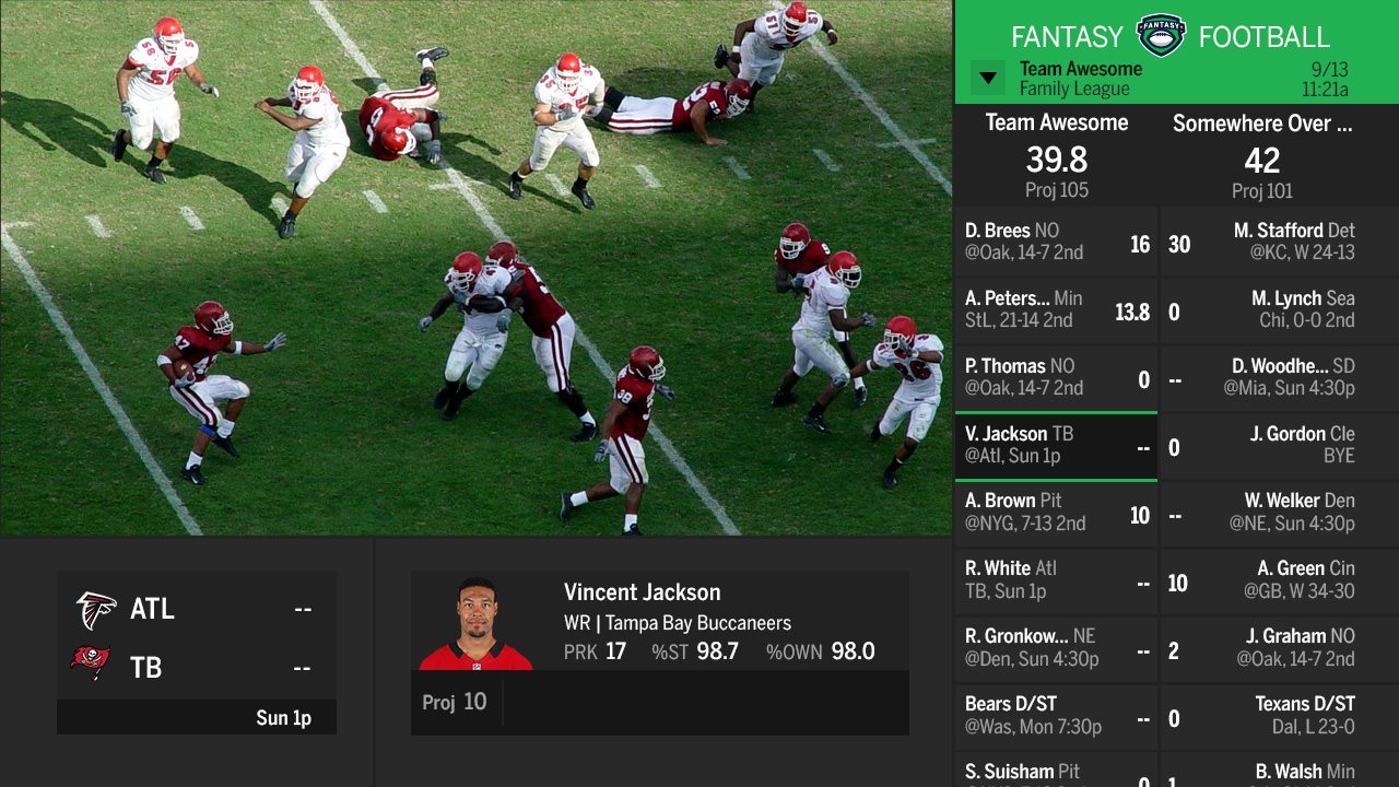 Dish to debut espn fantasy football app on hopper during nfl opening weekend