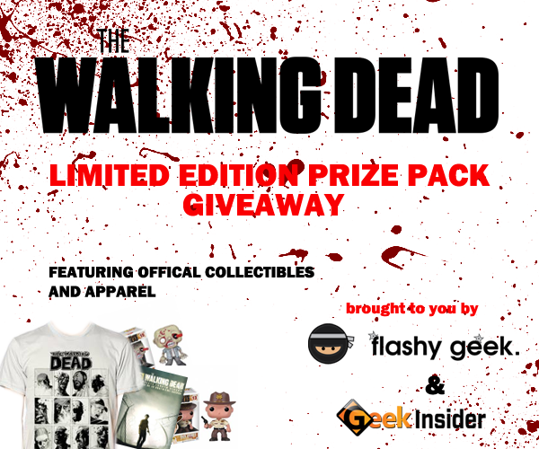 Geek insider, geekinsider, geekinsider. Com,, the walking dead prize pack giveaway - sponsored by flashy geek, contests
