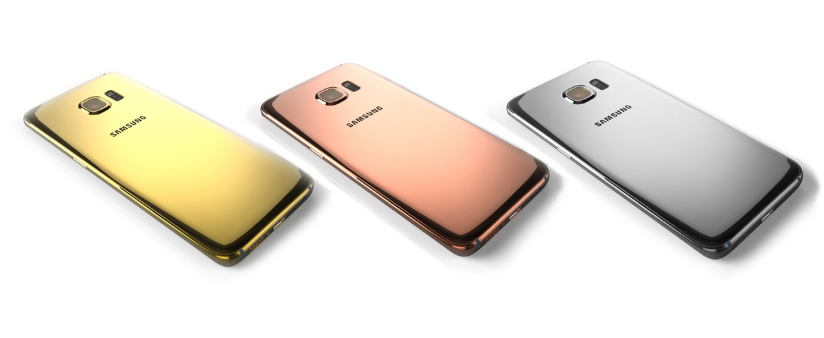 Gold plated samsung galaxy s6
