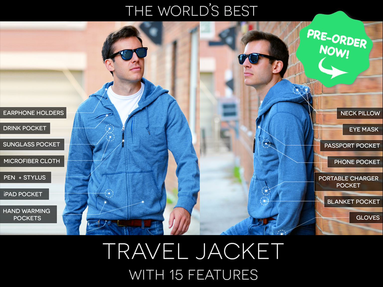 Baubax travel jacket, kickstarter, fully funded