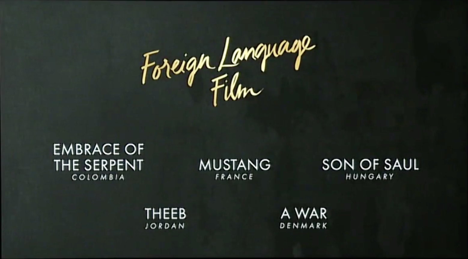 Foreign language film, oscars 2016, oscars predictions