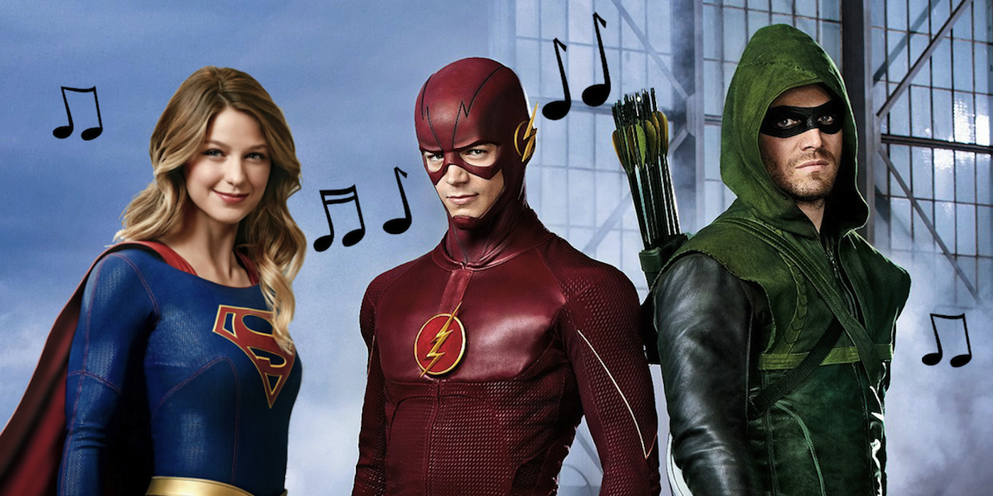 'the flash' and 'supergirl' musical crossover
