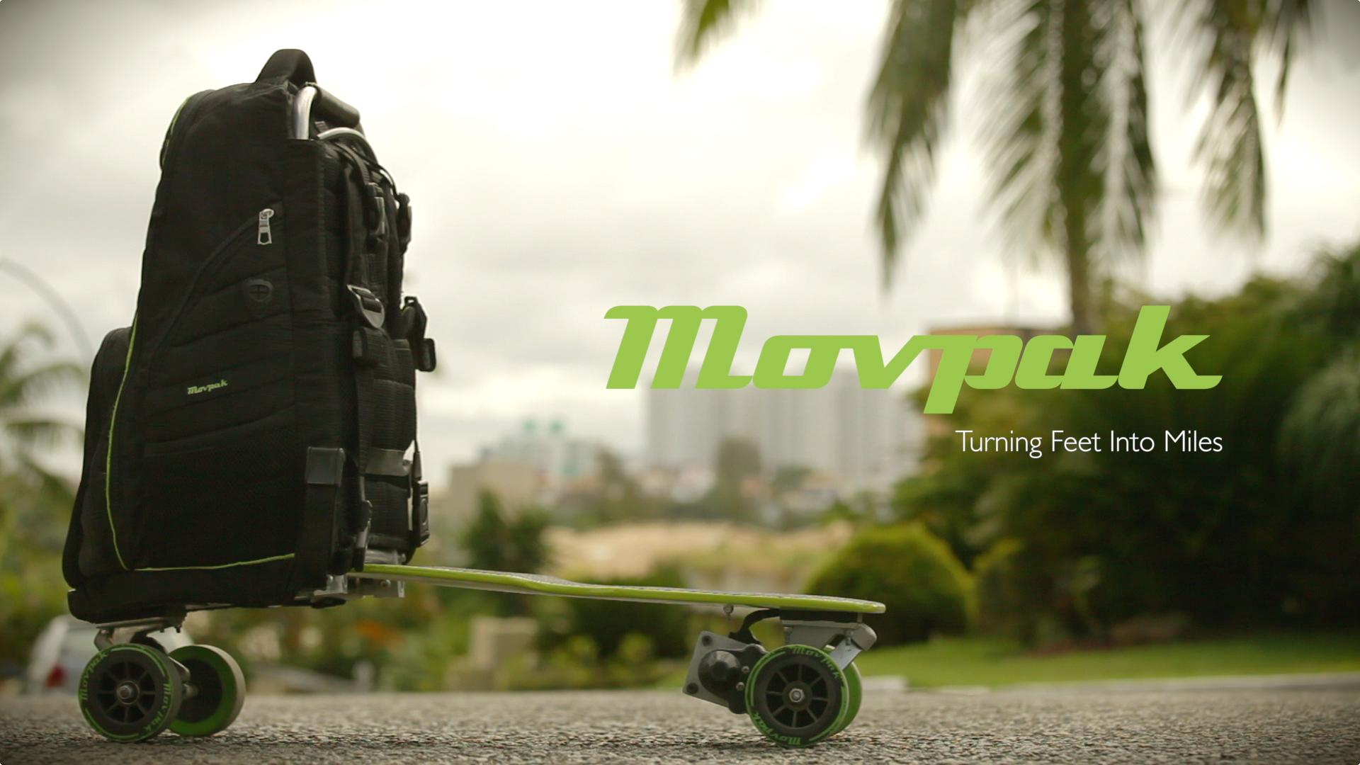 Go places with movpak: the travel bag you can ride