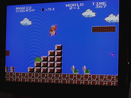 "old school super mario bros on the wii! " (cc by 2. 0) by joe madonna photography