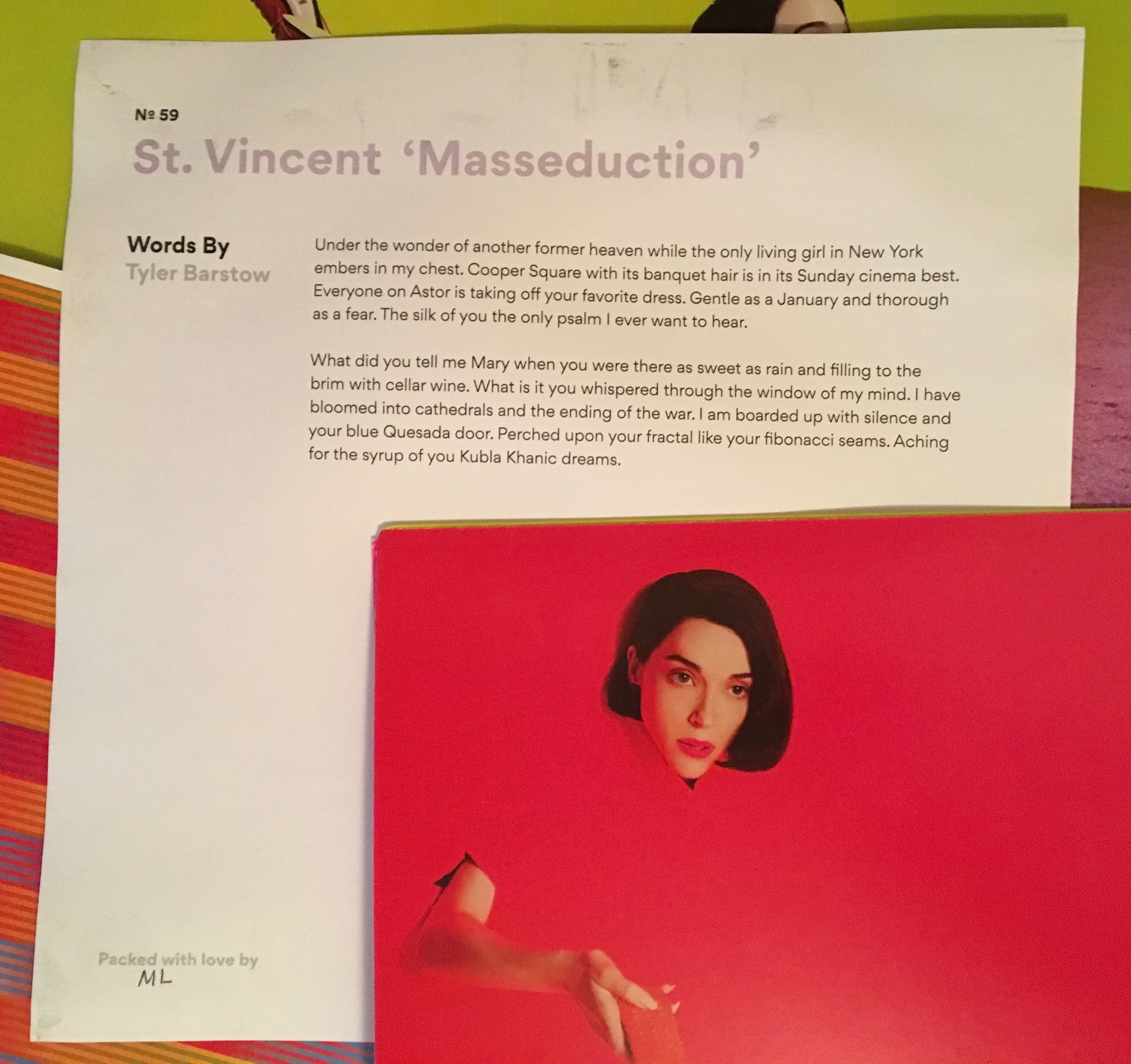 Geek insider, geekinsider, geekinsider. Com,, vinyl me, please november edition: st. Vincent 'masseduction', entertainment