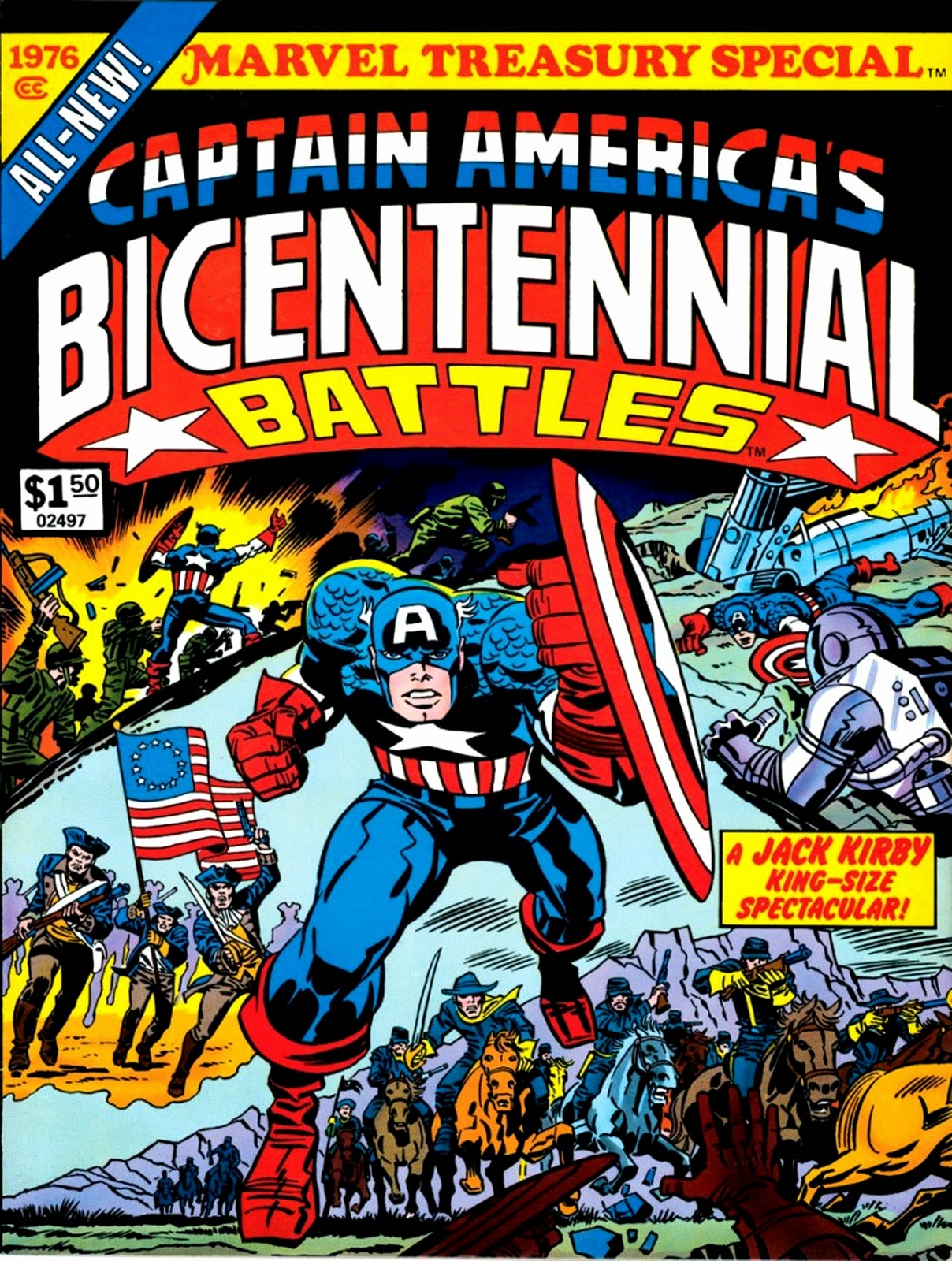 Comics, the treasury edition, captain america's bicentennial battles