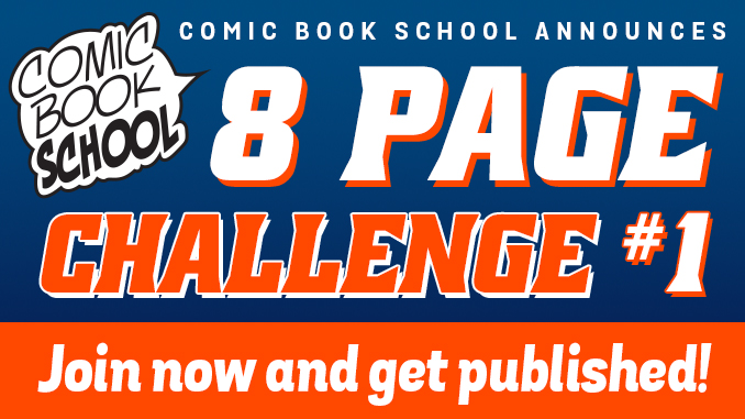 8-page comic book challenge for aspiring pros