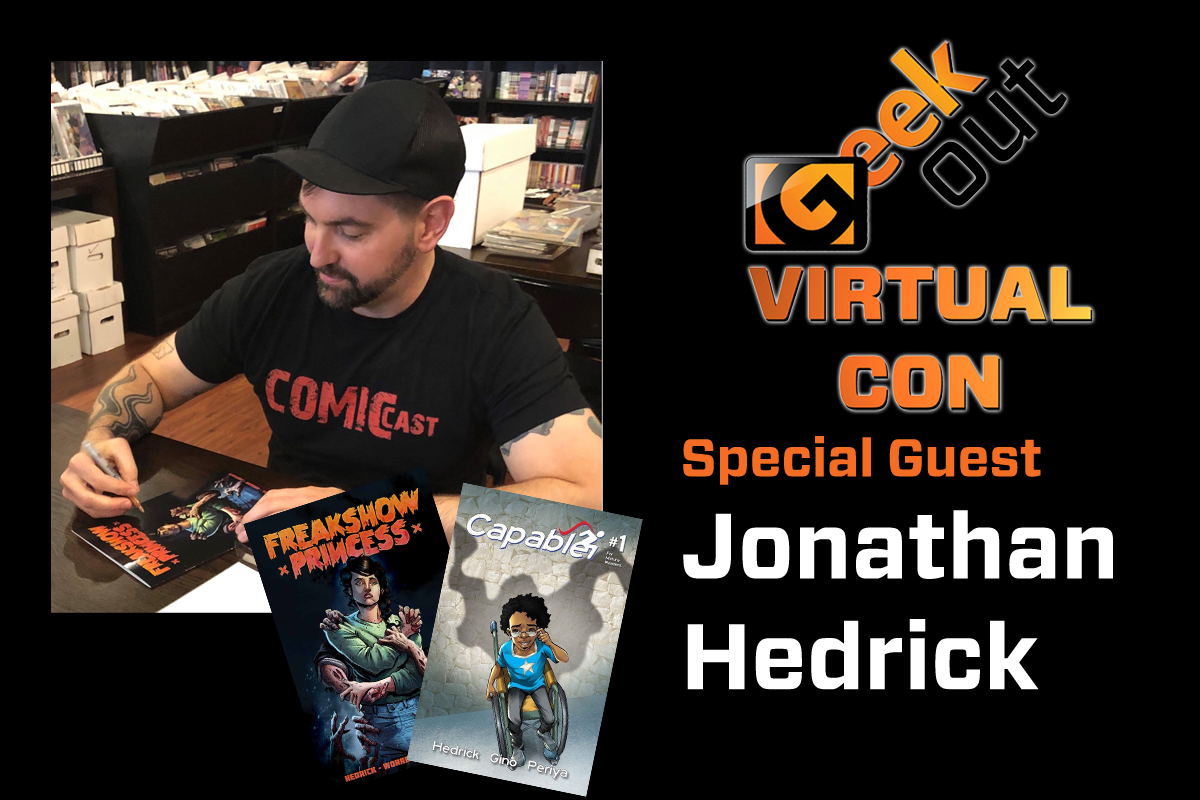Jonathan hedrick comic book writer is coming to geek out virtual con 2020