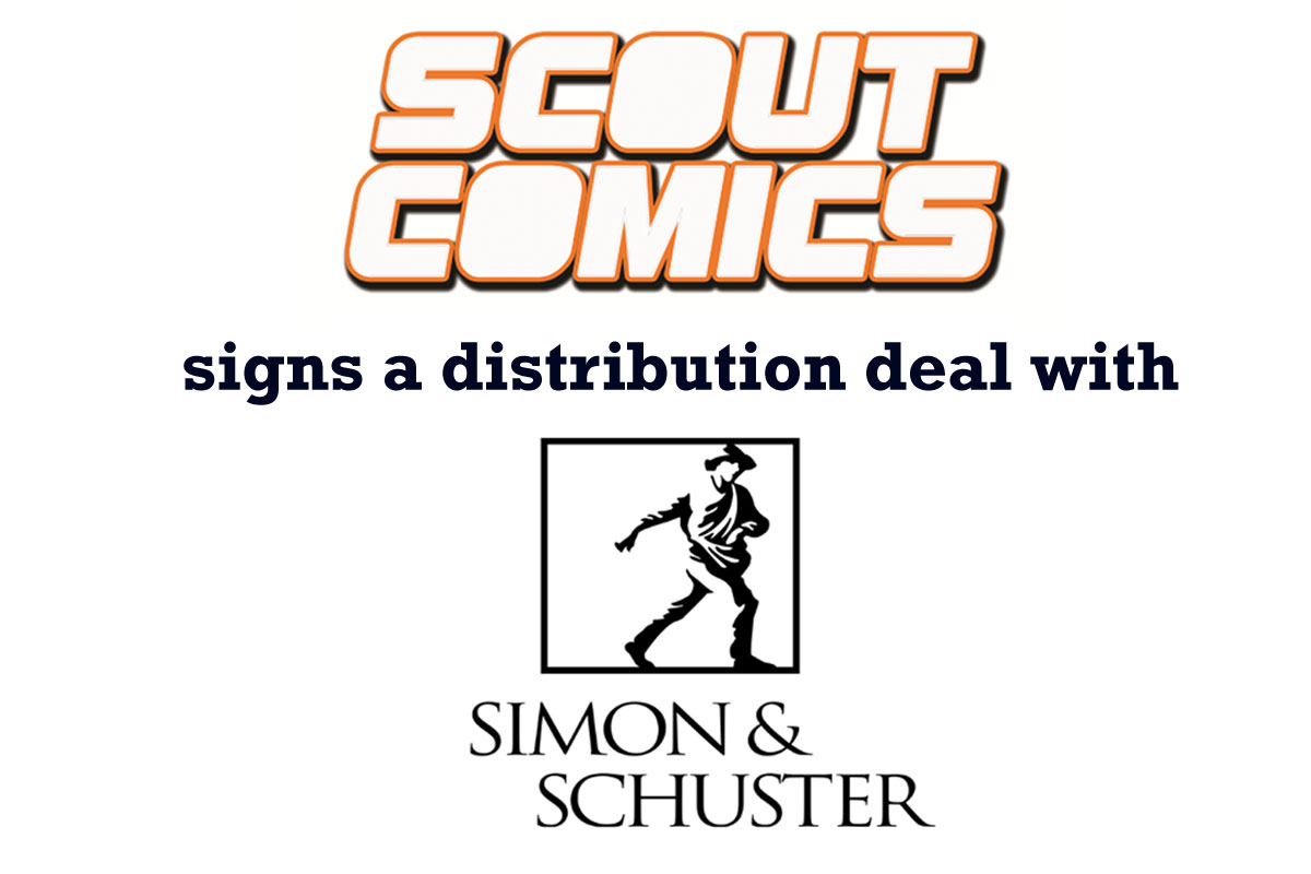 Scout comics, distribution, comics, simon & schuster, comic books, press release