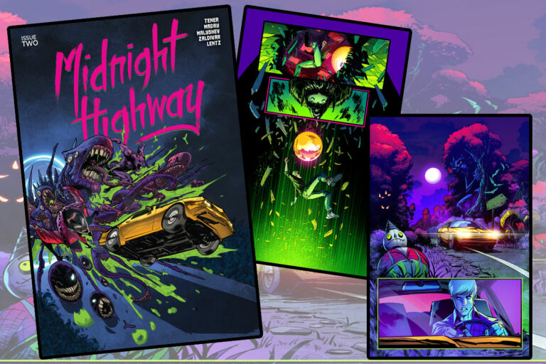 Midnight highway #2 launches with homage to 80s horror