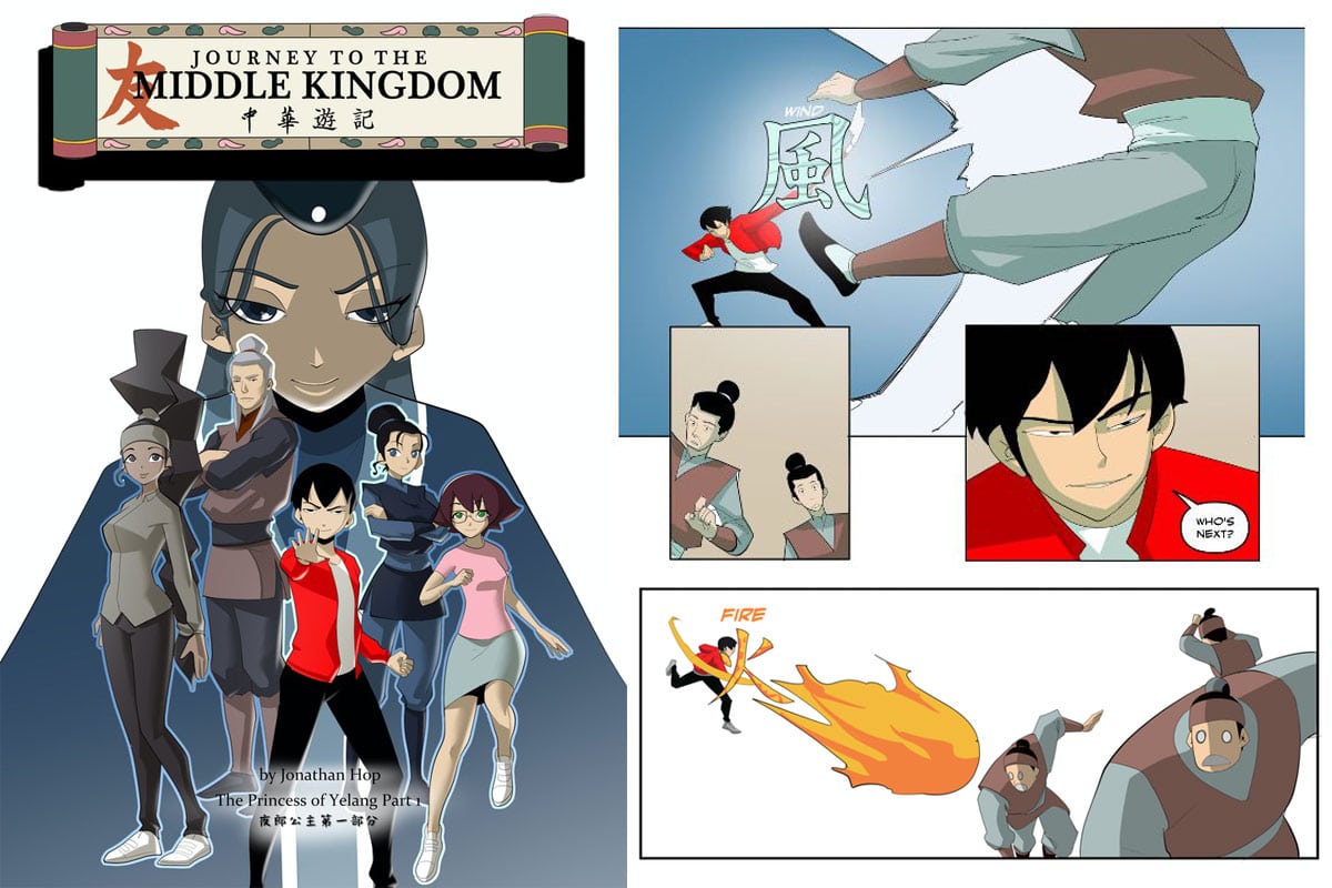 Jonathan hop, journey to the middle kingdom, indie comics, comic books,
