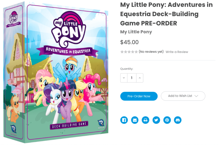 Announcing the my little pony: adventures in equestria deck-building game!